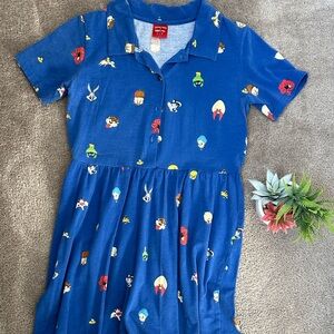 Cakeworthy X Looney Tunes Button Up Dress